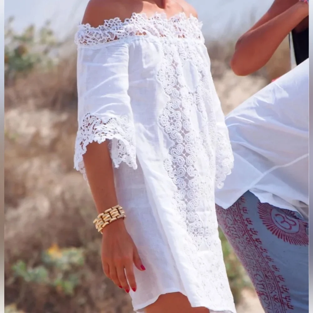 Temptation Positano Off-Shoulder Dress - Picture 3 of 13